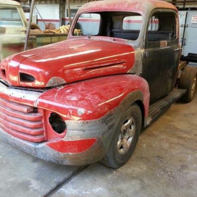 Ford F 1 1948 Vermelha Teto E Porta Estendida.22
