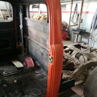 Ford F 1 1948 Vermelha Teto E Porta Estendida.23