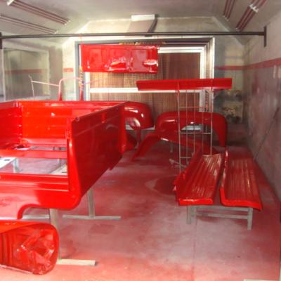 Ford F 1 1948 Vermelha Teto E Porta Estendida.40