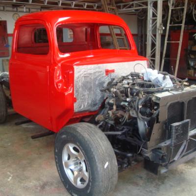 Ford F 1 1948 Vermelha Teto E Porta Estendida.41