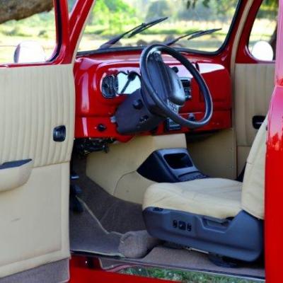 Ford F 1 1948 Vermelha Teto E Porta Estendida.46