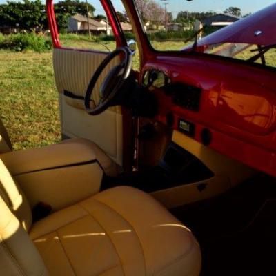 Ford F 1 1948 Vermelha Teto E Porta Estendida.52