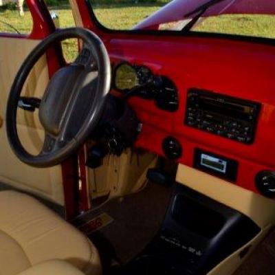 Ford F 1 1948 Vermelha Teto E Porta Estendida.53