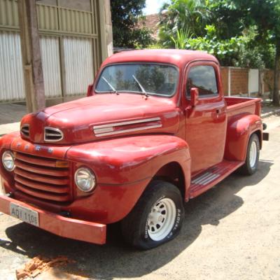 Ford F 1 1948 Vermelha Teto E Porta Estendida.5
