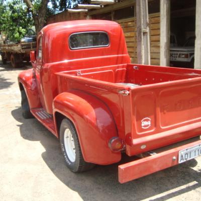 Ford F 1 1948 Vermelha Teto E Porta Estendida.9