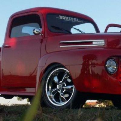 Ford F 1 1948 Vermelha Teto E Porta Estendida
