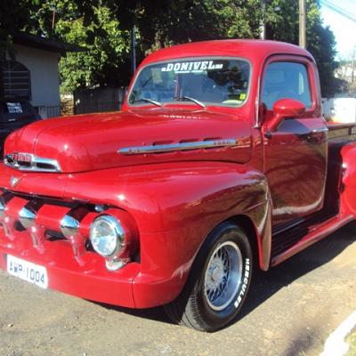 FORD F-1 1951 V8 VERMELHA BARRETO