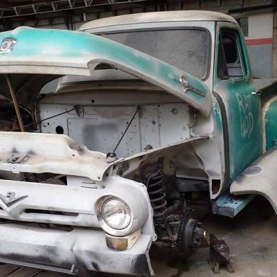 Ford F 100 1957 Verde Amambai.23