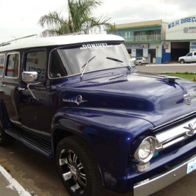 FORD F-100 FURGÃO 1961 AZUL DONIVEL