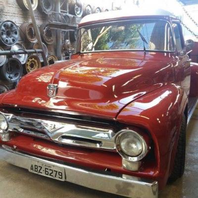 Ford F 100 1951 Vermelha Hercules.64